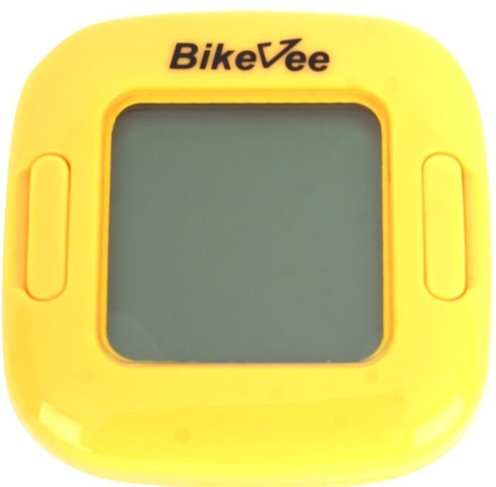 Велокомпьютер беспроводной, BKV-2000, 13 функций, BikeVee желтый