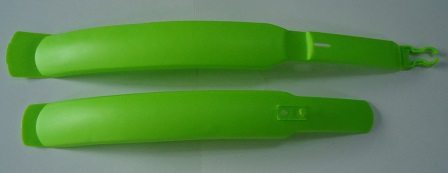Комплект крыльев удлиненных, 24"-26", материал пластик, с европодвесом, зеленый
